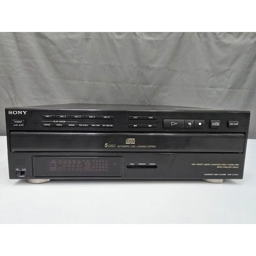 Sony 5 Disc CD Changer CDP-C312M- NO Remote. **PARTS ONLY**